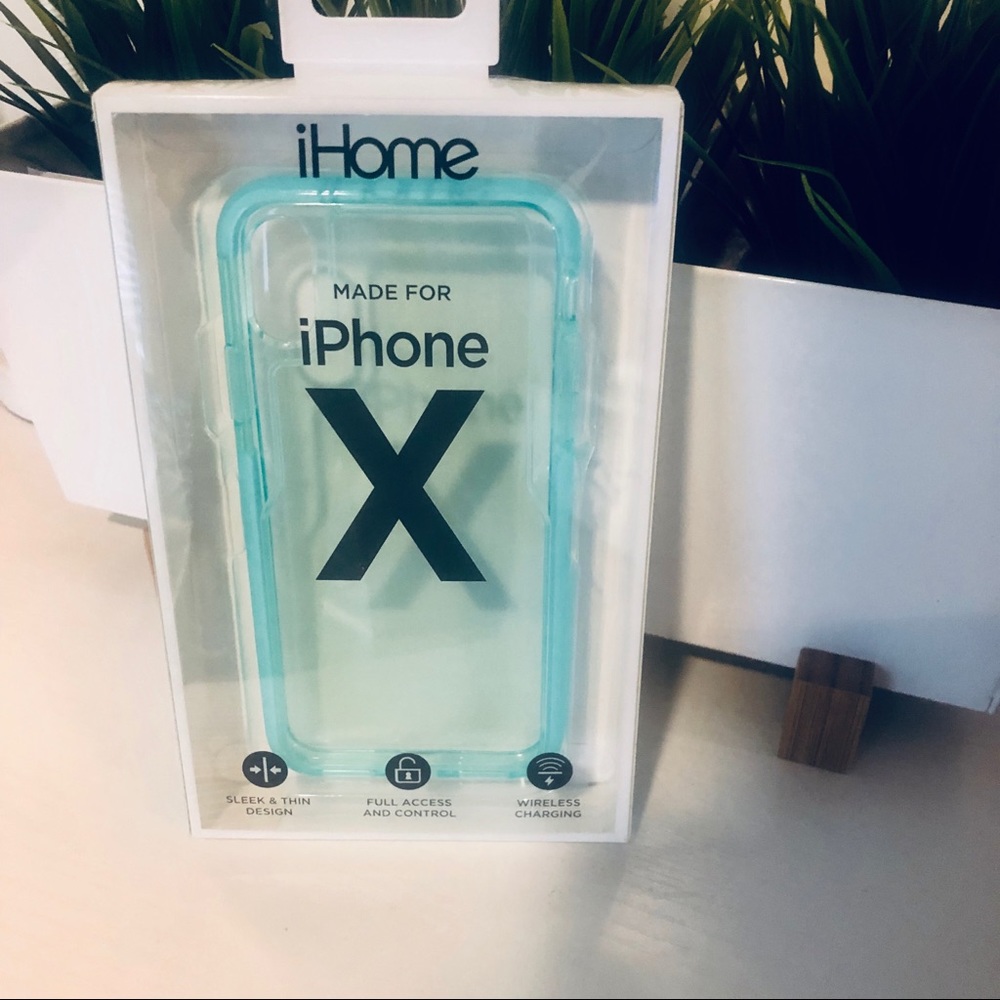 NEW iHome Light Blue iPhone X Impact Case